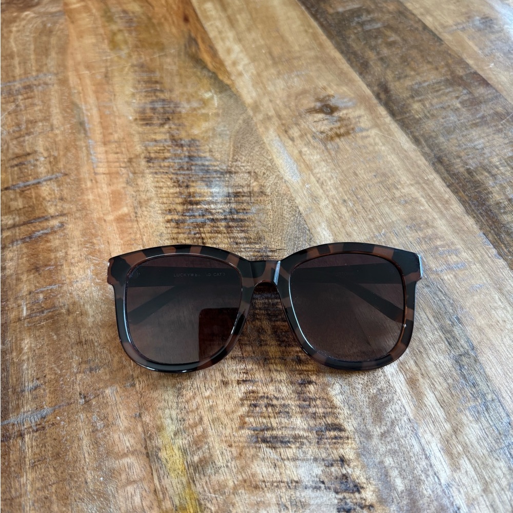 Lucky Brand Brown Sunglasses Square Frame